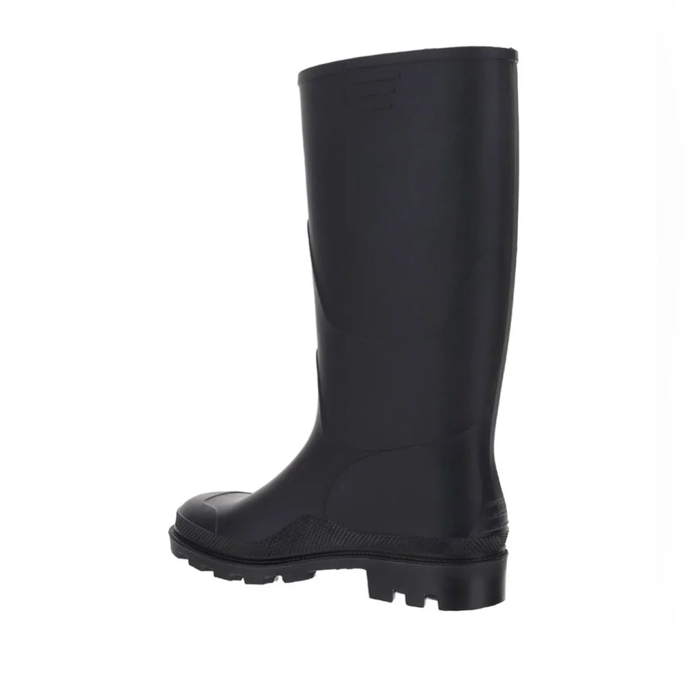 DSQUARED2 Women’s Icon Forever Tall Black Rubber Rain Boots Size 8 NEW - Picture 3 of 15
